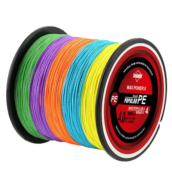 SeaKnight TriPoseidon Series 4 Strands 300M PE Braided Fishing Line (8-60LB) - Smooth Carp Multifilament - Image 3