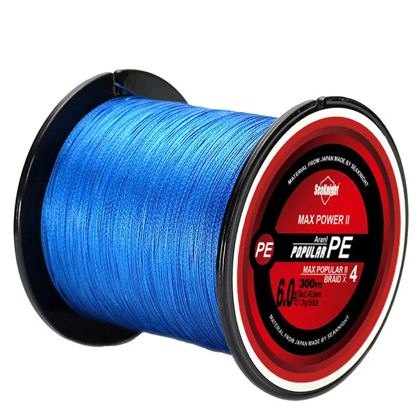 SeaKnight TriPoseidon Series 4 Strands 300M PE Braided Fishing Line (8-60LB) - Smooth Carp Multifilament - Image 4